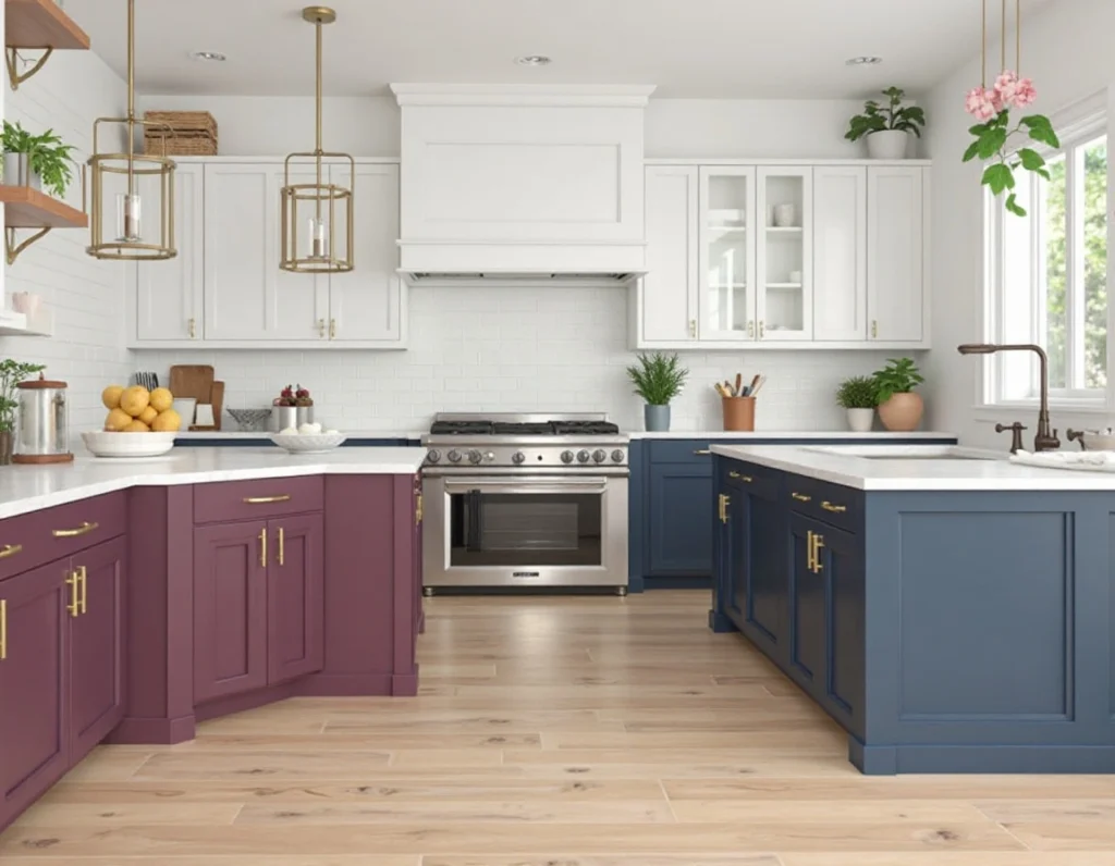 kitchen cabinet and wood floor color combinations