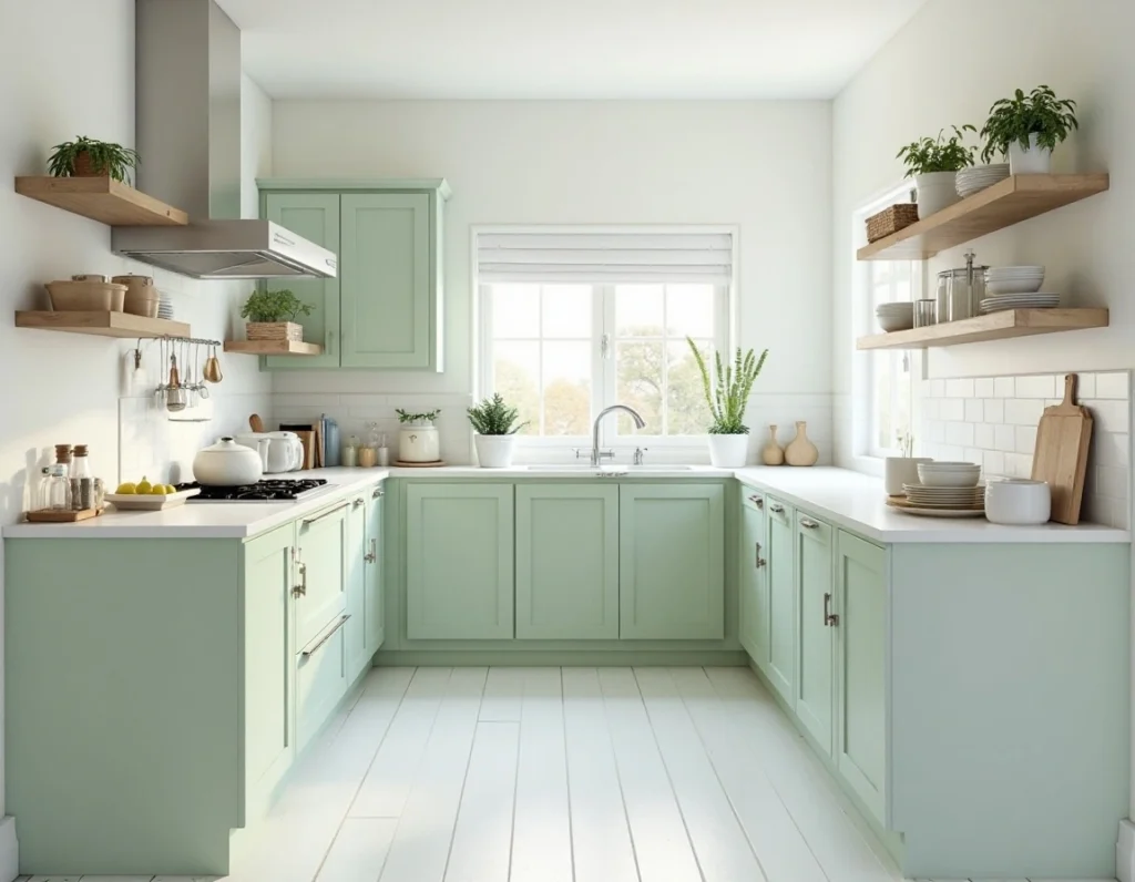 kitchen cabinet and wood floor color combinations