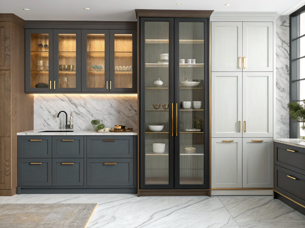 How to Style Framed Cabinets Without Making Them Look Dated