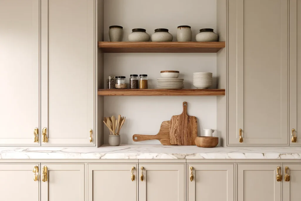 Beige kitchen cabinets. Why this warm neutral works now