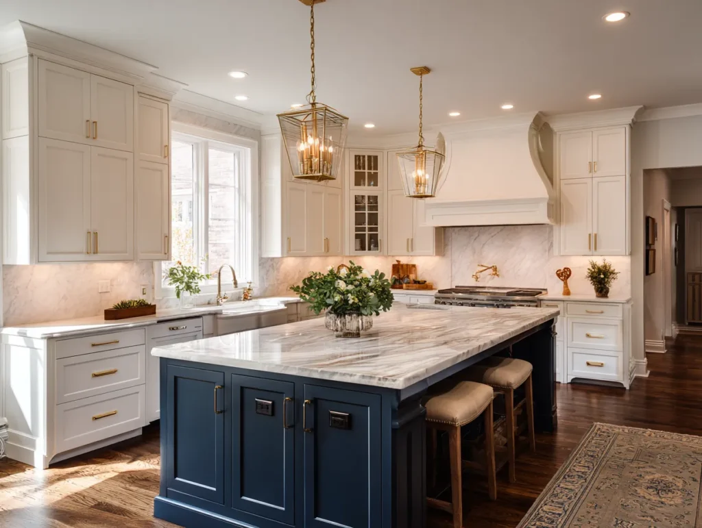 cream kitchen cabinets