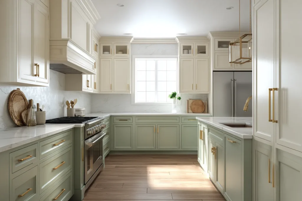 Two tone kitchen cabinets