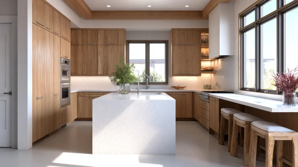 wood kitchen cabinets