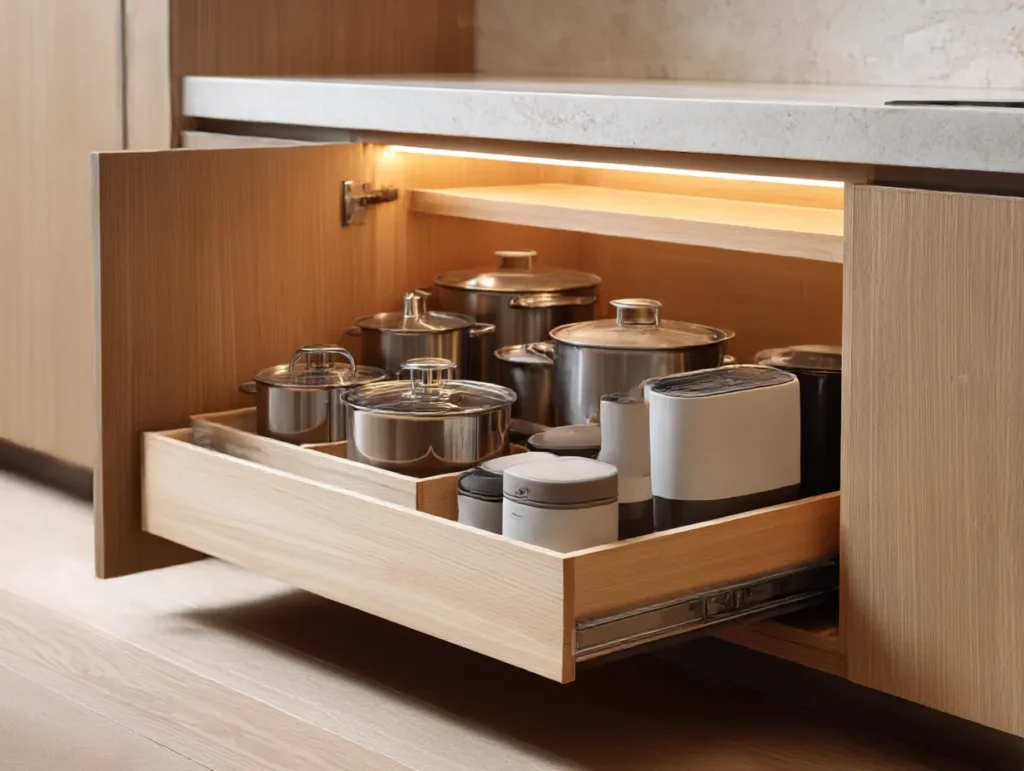 Wooden Pull-Out Trays