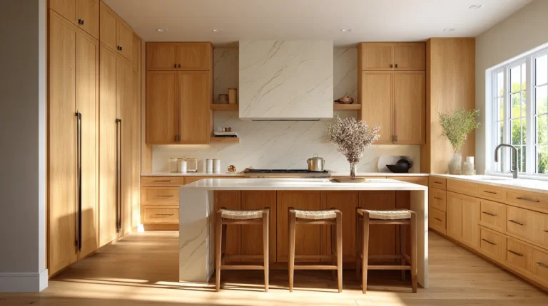 red oak cabinets
