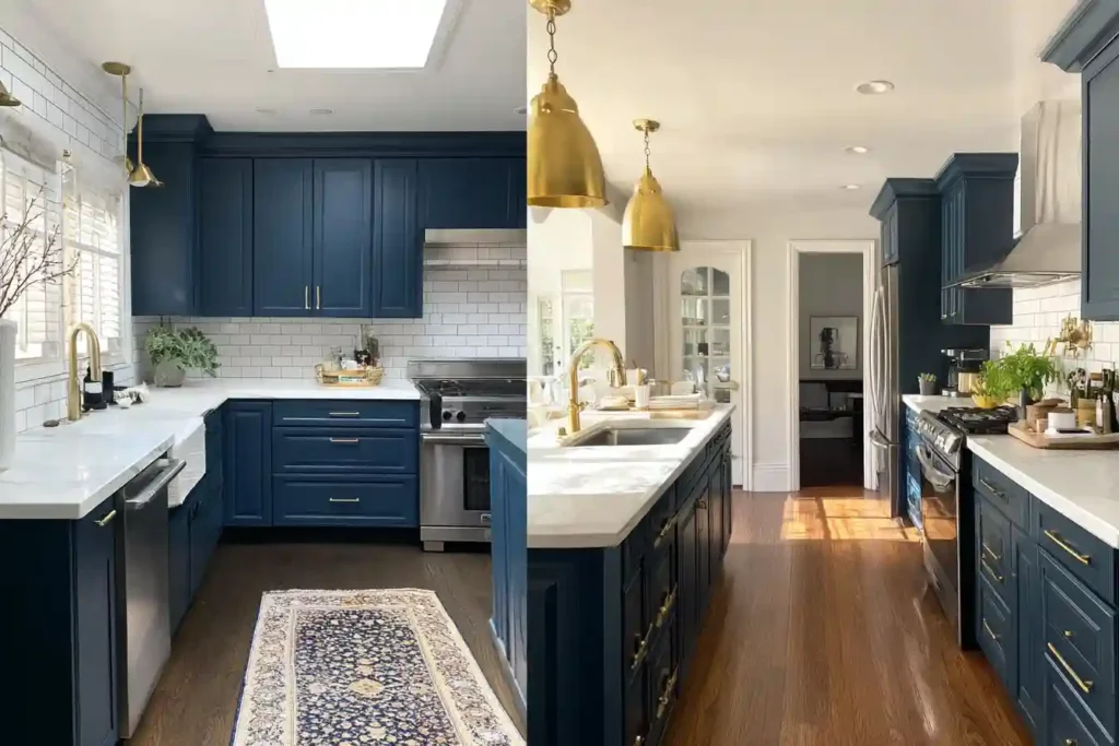 Fixes for blue kitchen cabinets you already painted
