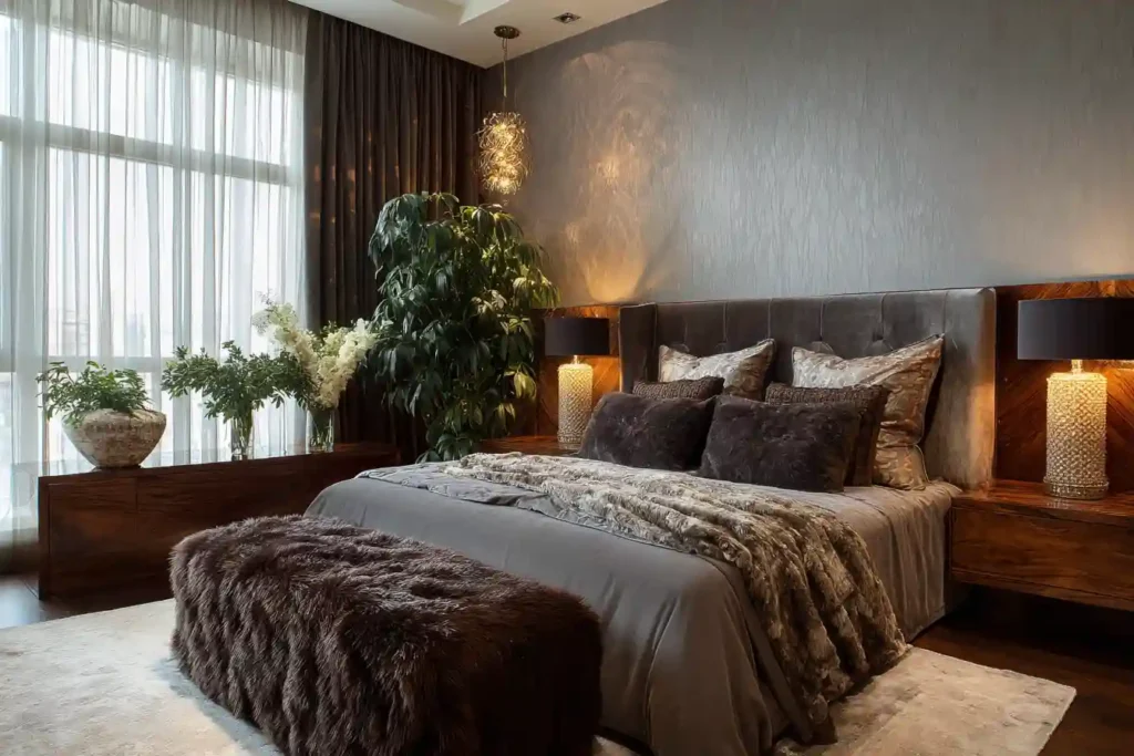 Modern Bedroom Decor Ideas with Textures and Accessories