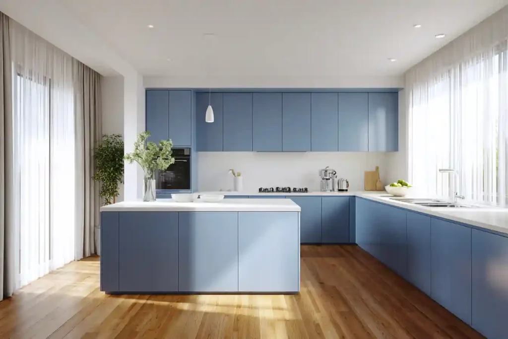 How to Paint Your Kitchen Cabinets Blue, Step-by-Step Guide