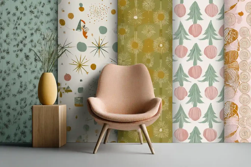 Popular Styles of Retro Christmas Wallpaper