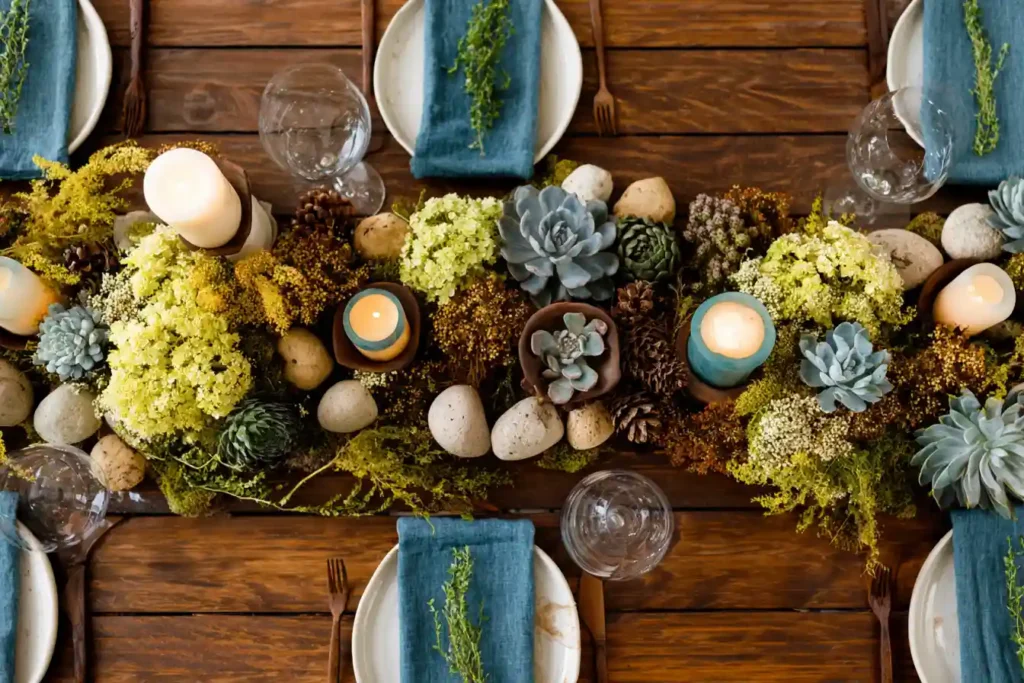 fun natural table settings