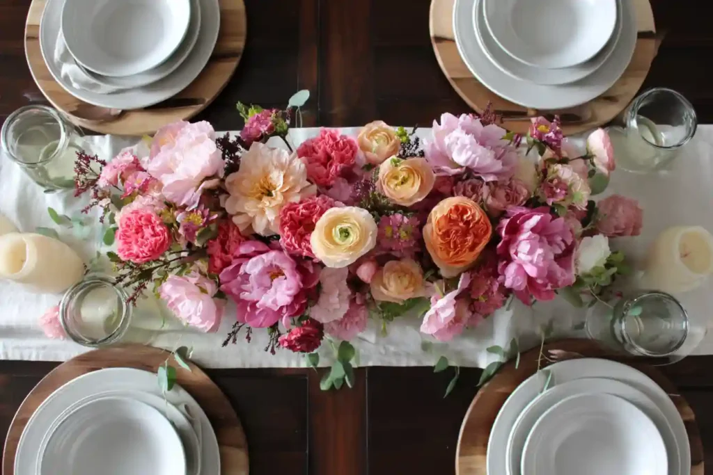 DIY spring table decor and centerpieces