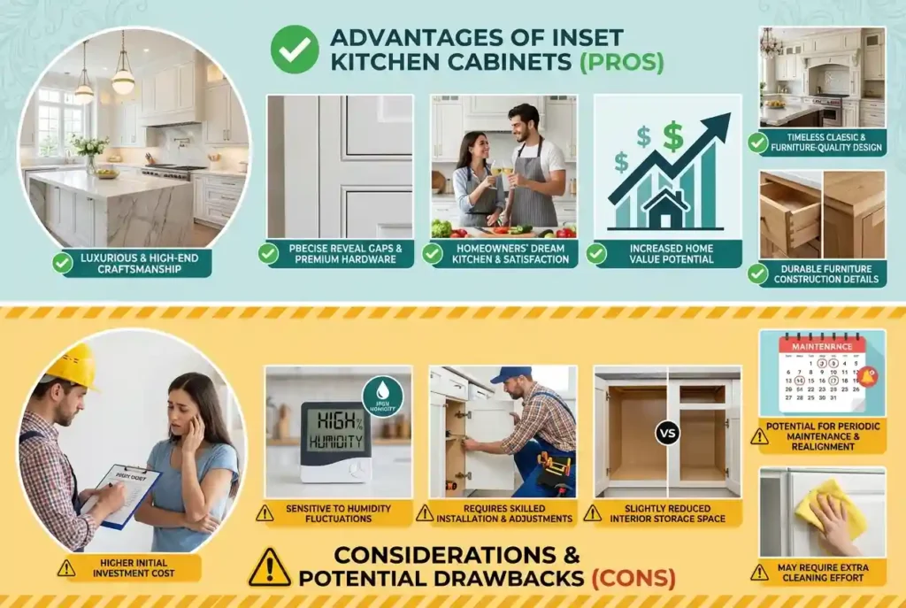 Why Homeowners Choose Inset Cabinets, Pros and Cons