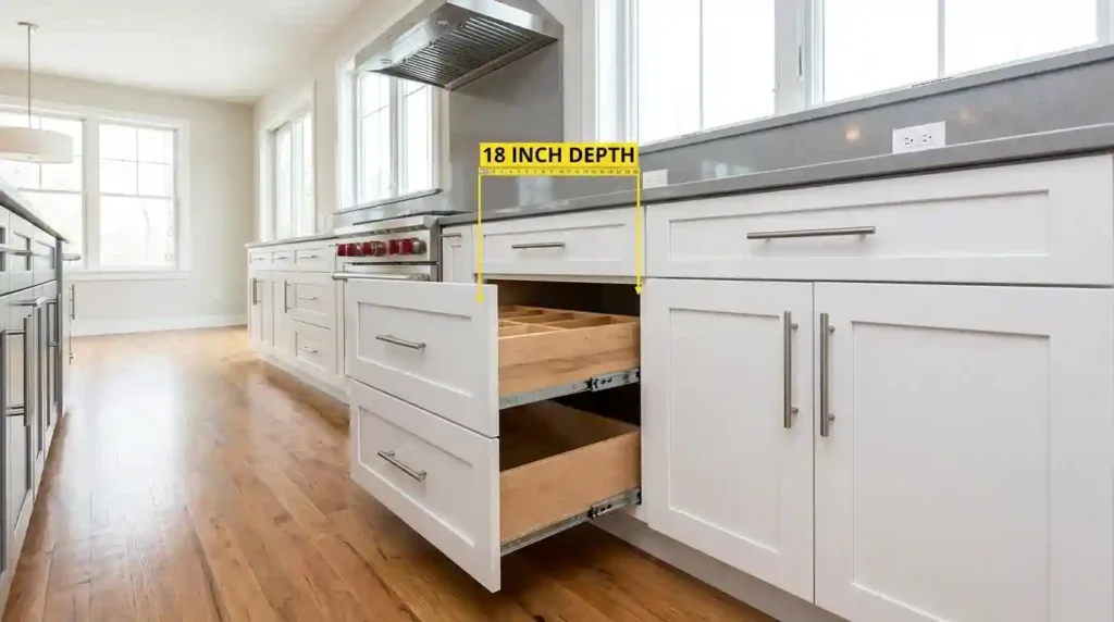 18 Inch Deep Base Kitchen Cabinets: Prices & Drawer Guide